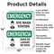 Signmission Eye Wash Station Bilingual, 10 in W x Rectangle, Aluminum OS-2PACK-EM-A-1014-L-10317 - alternate 8